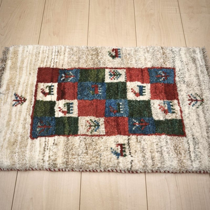 ギャッベ（ギャベ）ラティーフ　57×36cm（HSS-12977）