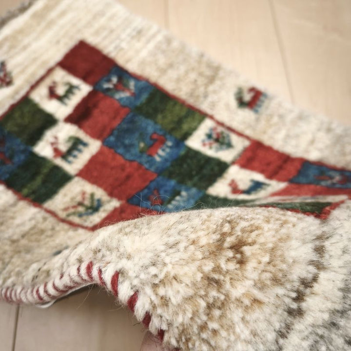 ギャッベ（ギャベ）ラティーフ　57×36cm（HSS-12977）