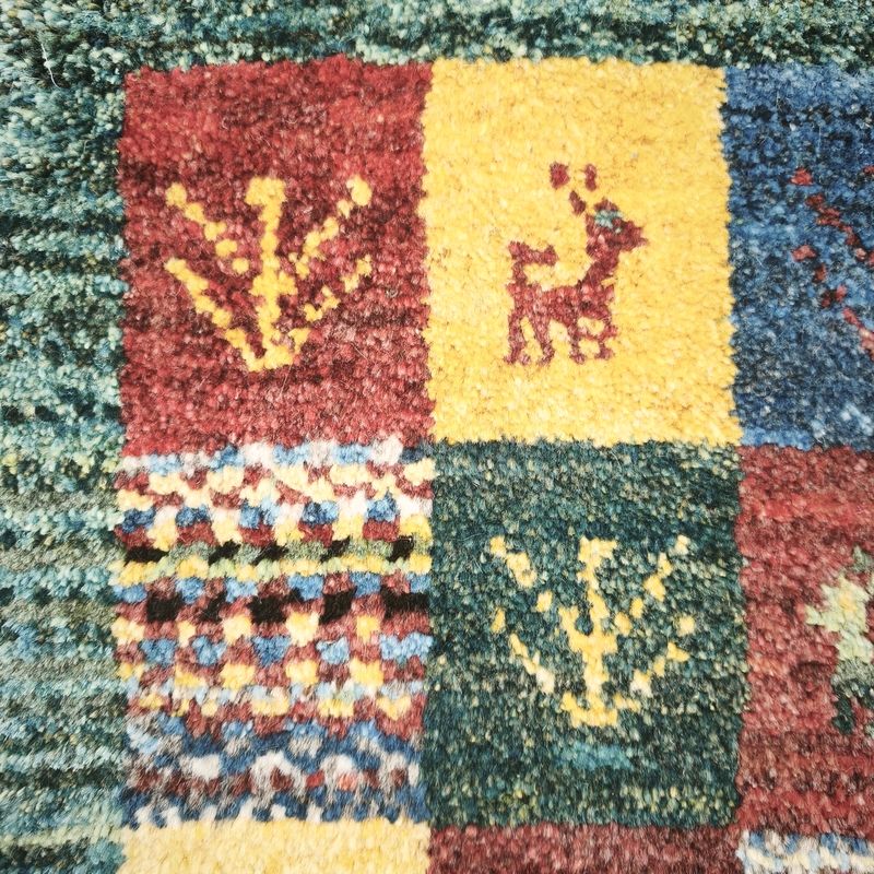 ギャッベ（ギャベ）ラティーフ　54×39cm（HSS-12978）