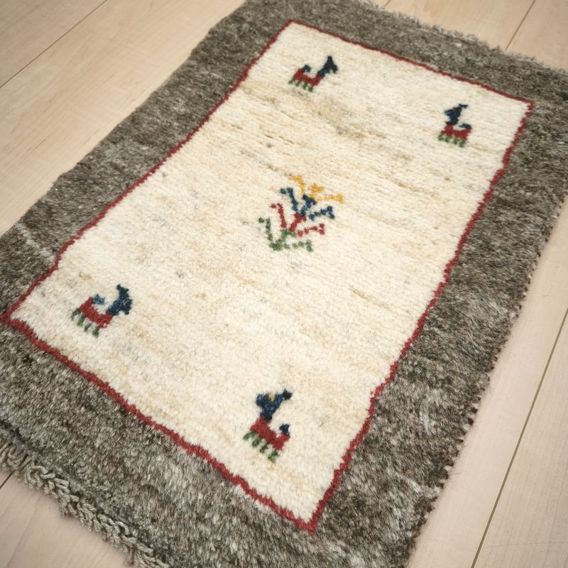 ギャッベ（ギャベ）ラティーフ　58×41cm（HSS-12979）