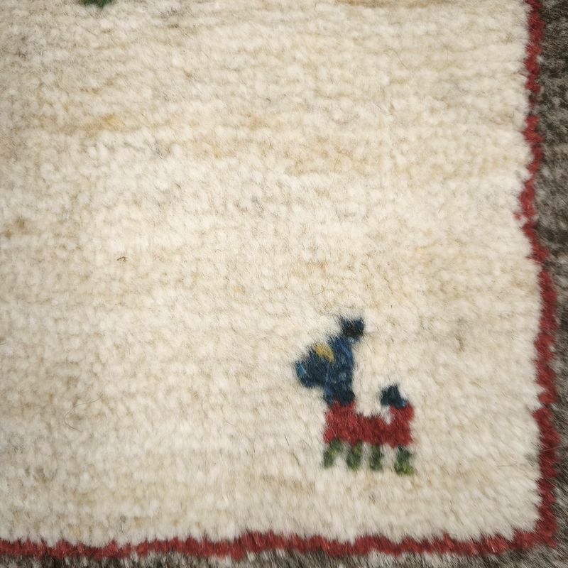 ギャッベ（ギャベ）ラティーフ　58×41cm（HSS-12979）