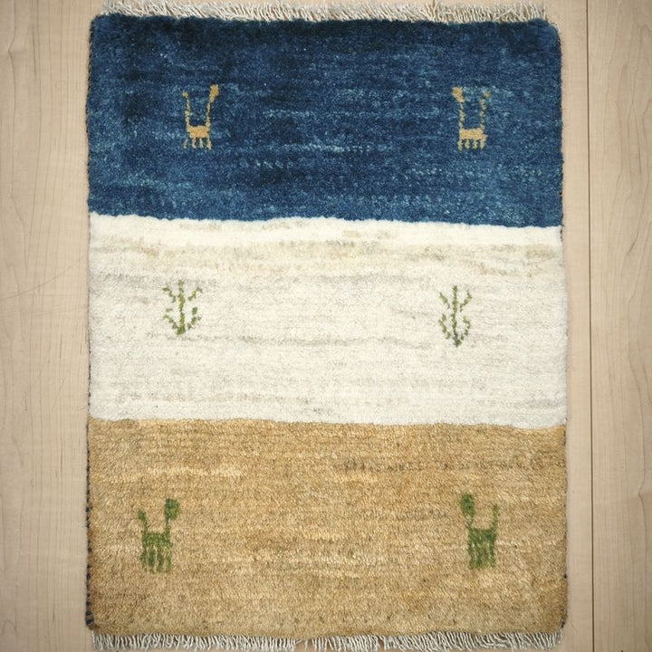 ギャッベ（ギャベ）ラティーフ　58×45cm（HSS-12980）