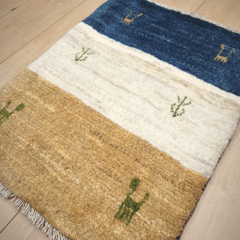 ギャッベ（ギャベ）ラティーフ　58×45cm（HSS-12980）