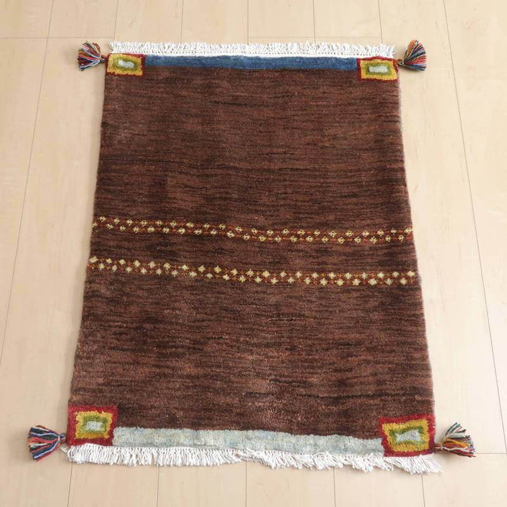 【セミオーダー受付中】  サイズ変更OK　カラー変更OK イラン　シラーズ産　ギャッベ 　（hss-25000-e-1）