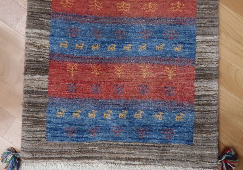 【オーダーメイド受付中】イラン　シラーズ産　ギャッベ 　（hss-2858）