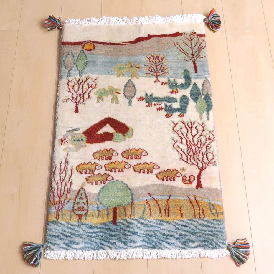 【オーダーメイド受付中】イラン　シラーズ産　ギャッベ 　（hss-35000-e-20）