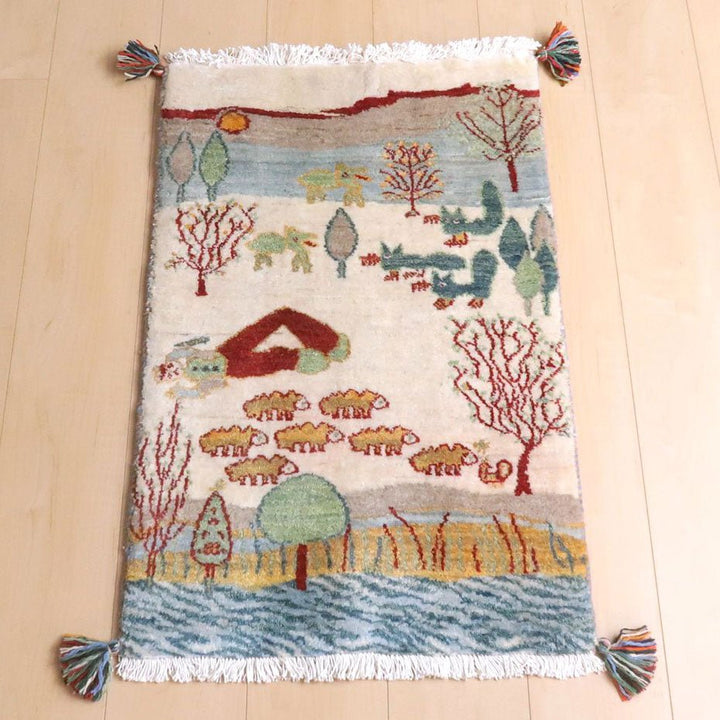 【オーダーメイド受付中】イラン　シラーズ産　ギャッベ 　（hss-35000-e-20）