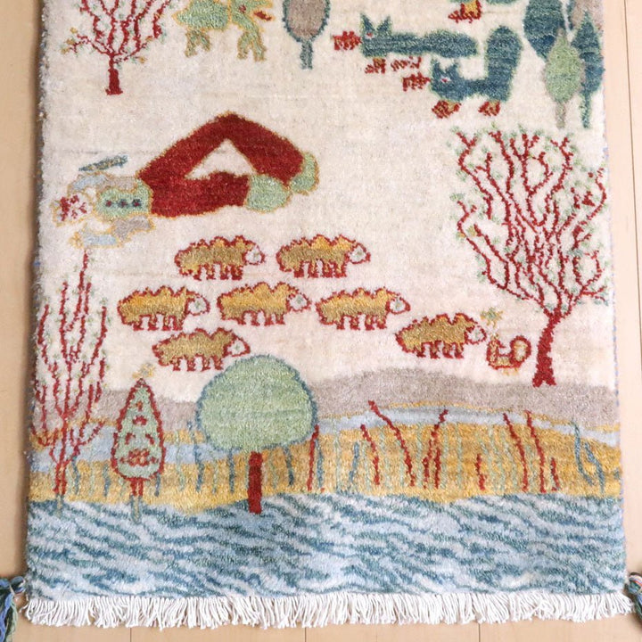 【オーダーメイド受付中】イラン　シラーズ産　ギャッベ 　（hss-35000-e-20）