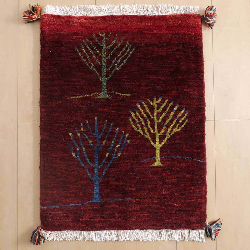 Autumn Sall ペルシャ絨毯 ギャッベ 新品 90x57 cm Autumn Sall