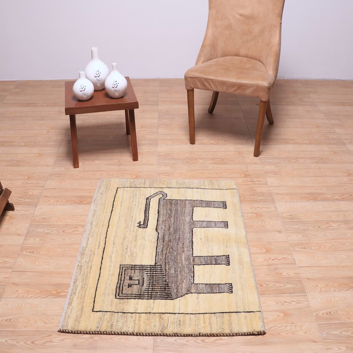 ギャッベ ペルシャ絨毯 115x82cm ギャベ 玄関マット 手織り ラグ 絨毯 ギャッベ（ギャベ）専門店 インプレッションオブギャッベ