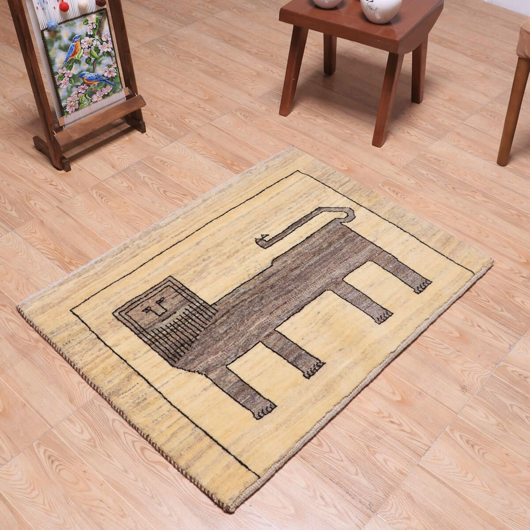 ギャッベ（ギャベ）カシュクリ　97×74cm（HSS-70101）