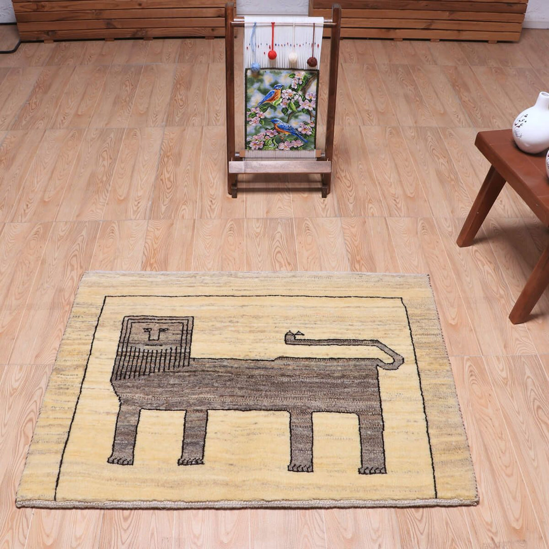 ギャッベ（ギャベ）カシュクリ　97×74cm（HSS-70101）
