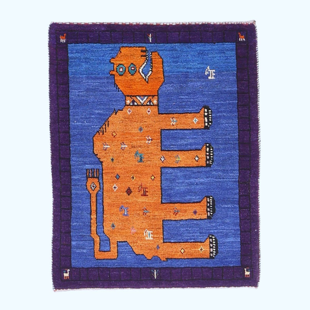 ギャッベ（ギャベ）カシュクリ　84×65cm（HSS-70104）