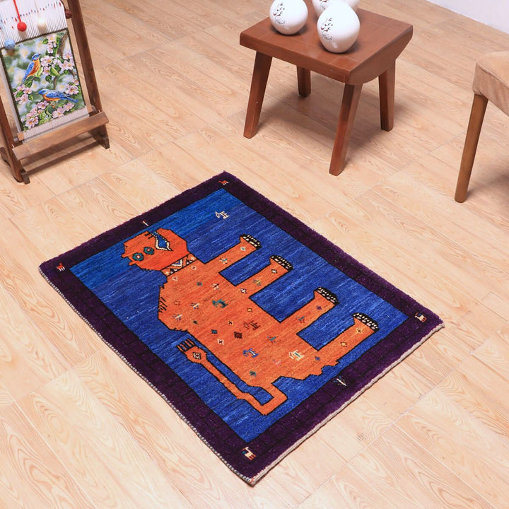 ギャッベ（ギャベ）カシュクリ　84×65cm（HSS-70104）