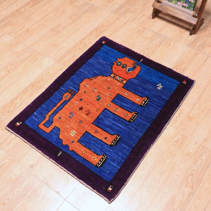 ギャッベ（ギャベ）カシュクリ　84×65cm（HSS-70104）