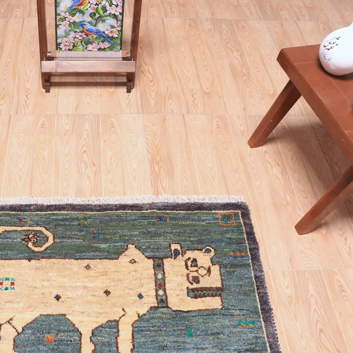 【オーダーメイド受付中】イラン　シラーズ産　ギャッベ 　（hss-70105）