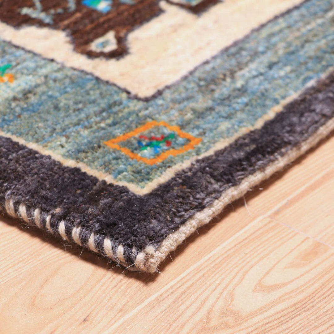 ギャッベ（ギャベ）カシュクリ　93×63cm（HSS-70109）