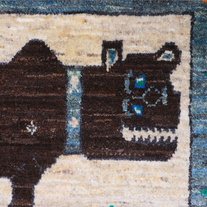 ギャッベ（ギャベ）カシュクリ　93×63cm（HSS-70109）