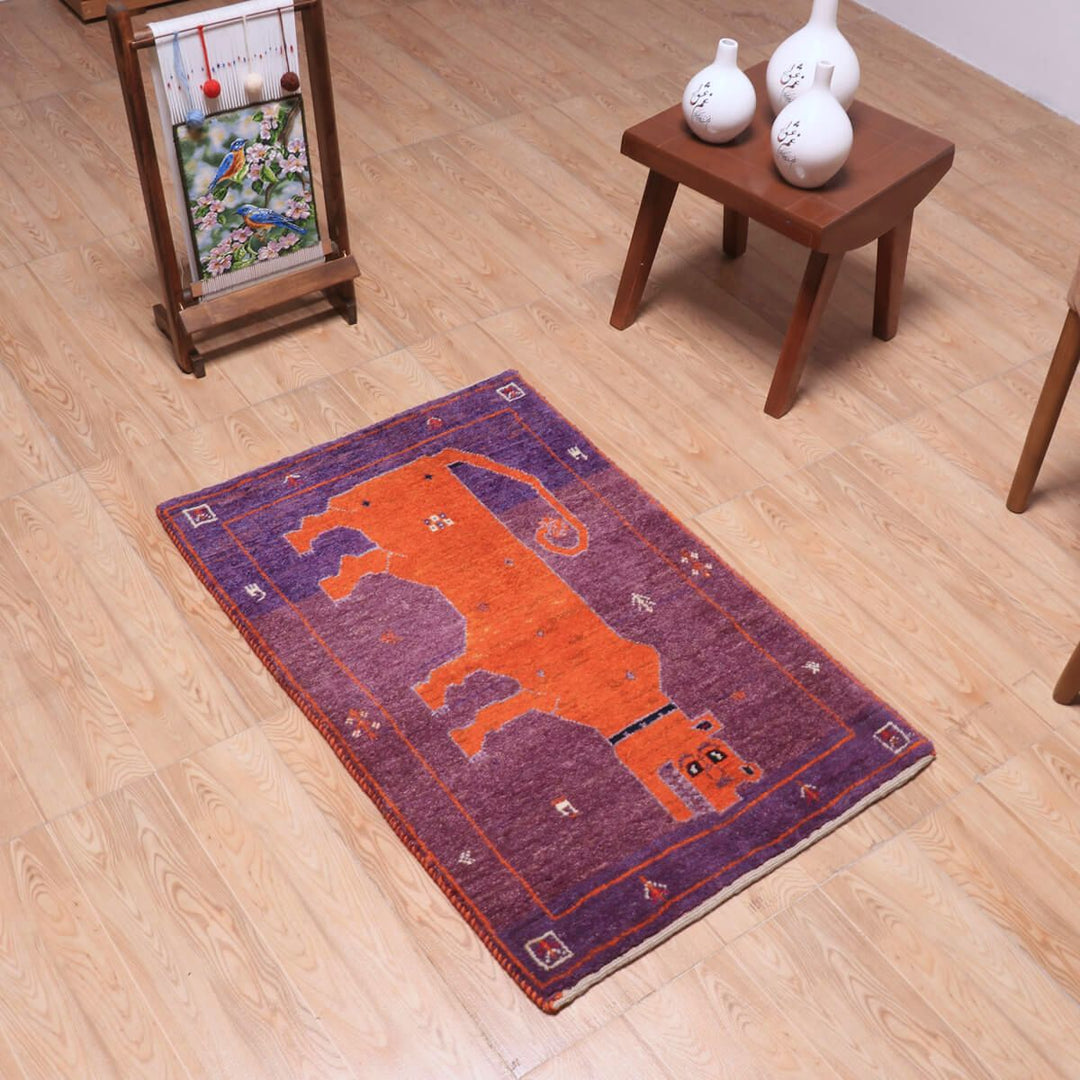 ギャッベ（ギャベ）カシュクリ　97×65cm（HSS-70116）