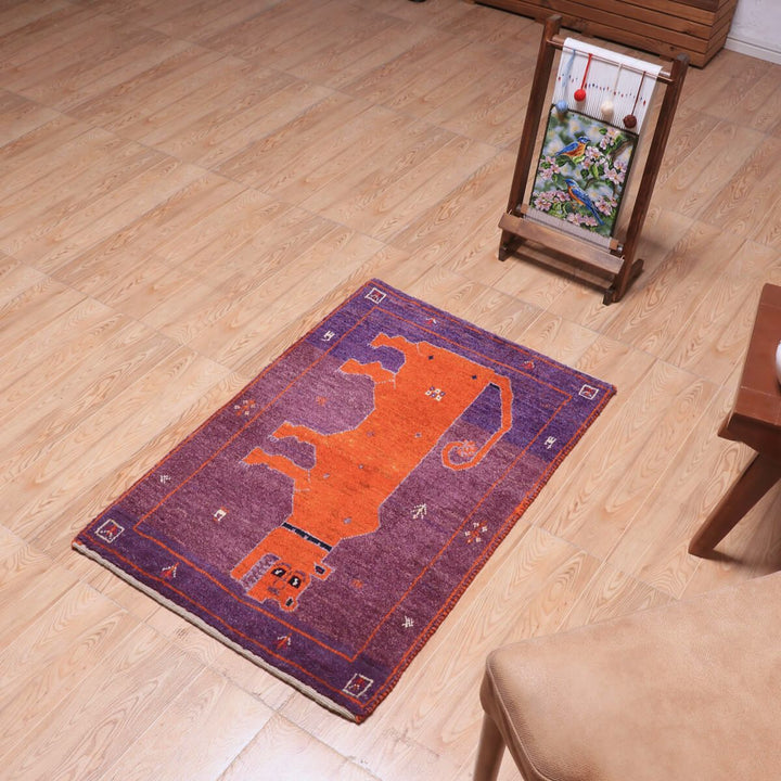 ギャッベ（ギャベ）カシュクリ　97×65cm（HSS-70116）