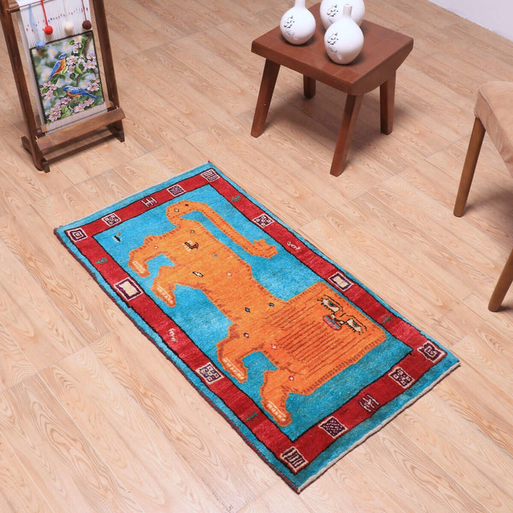 ギャッベ（ギャベ）カシュクリ　108×58cm（HSS-70119）