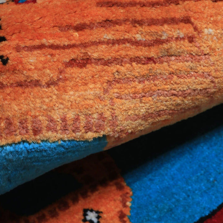 ギャッベ（ギャベ）カシュクリ　108×58cm（HSS-70119）