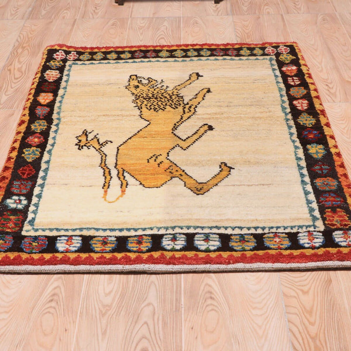 ギャッベ（ギャベ）カシュクリ　93×65cm（HSS-70120）