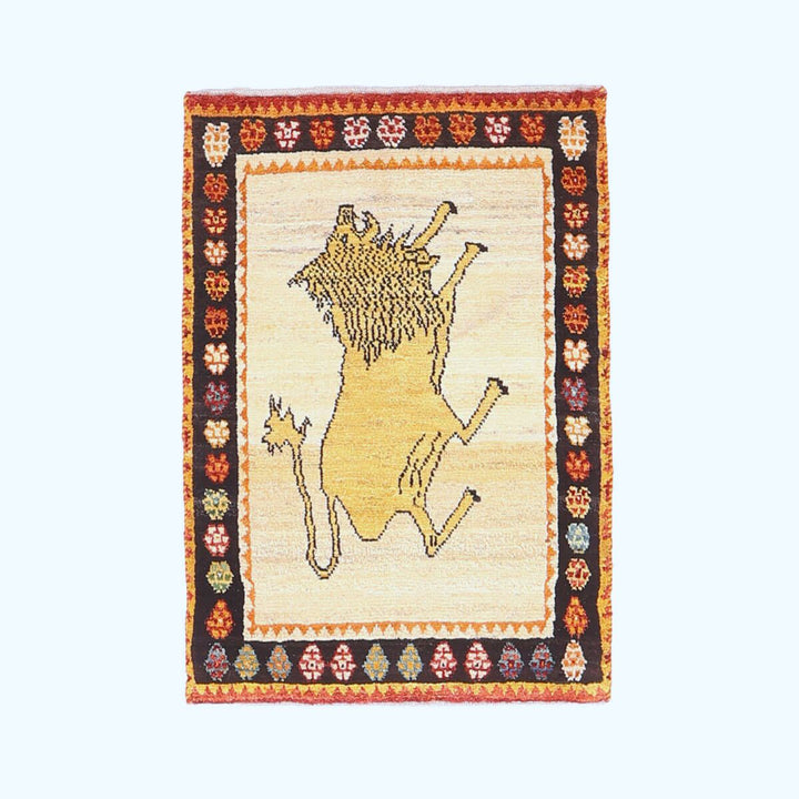ギャッベ（ギャベ）カシュクリ　93×65cm（HSS-70121）