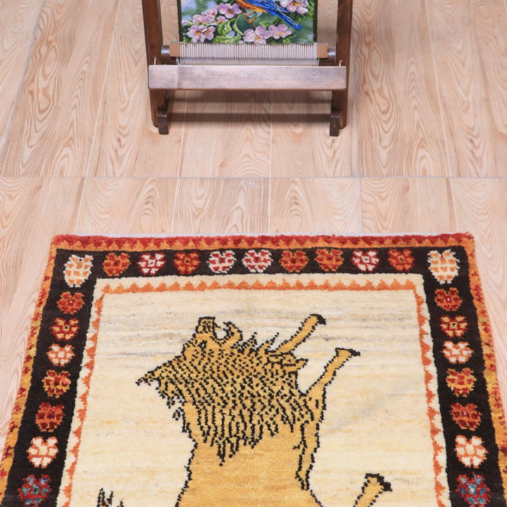 ギャッベ（ギャベ）カシュクリ　93×65cm（HSS-70121）
