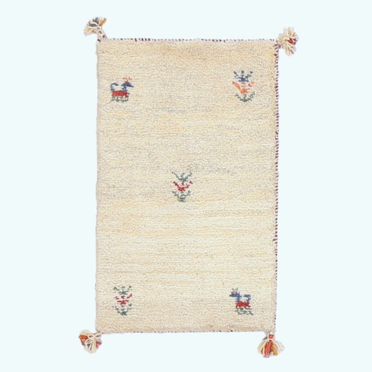 新品　ペルシャ絨毯　手織り　ギャッベ　キャシュクリ円形　(015)風景　カラフル 新品 ペルシャ絨毯 手織り ギャッベ 円形 40cm ナチュラル