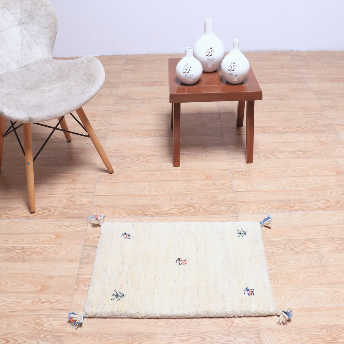 玄関マットギャッベ通販｜60×40cm手織りラグ｜ タグ：「玄関60