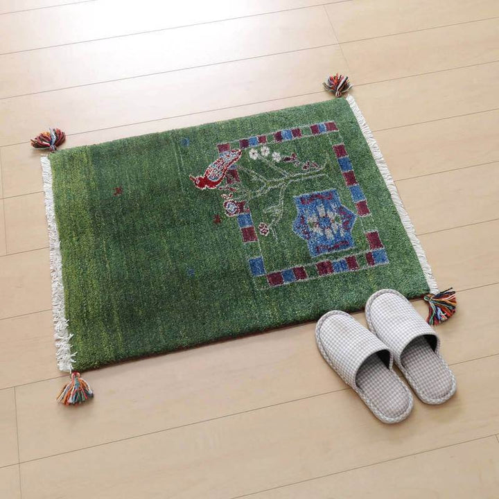 ギャッベ／ルリバフ 78×57cm（HSS-71692）