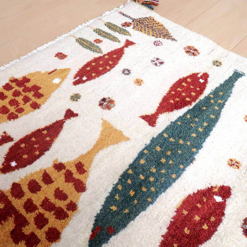 【オーダーメイド受付中】イラン　シラーズ産　ギャッベ 　（hss-73044）