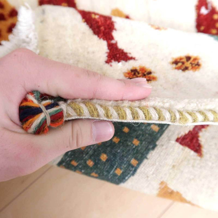 【オーダーメイド受付中】イラン　シラーズ産　ギャッベ 　（hss-73044）