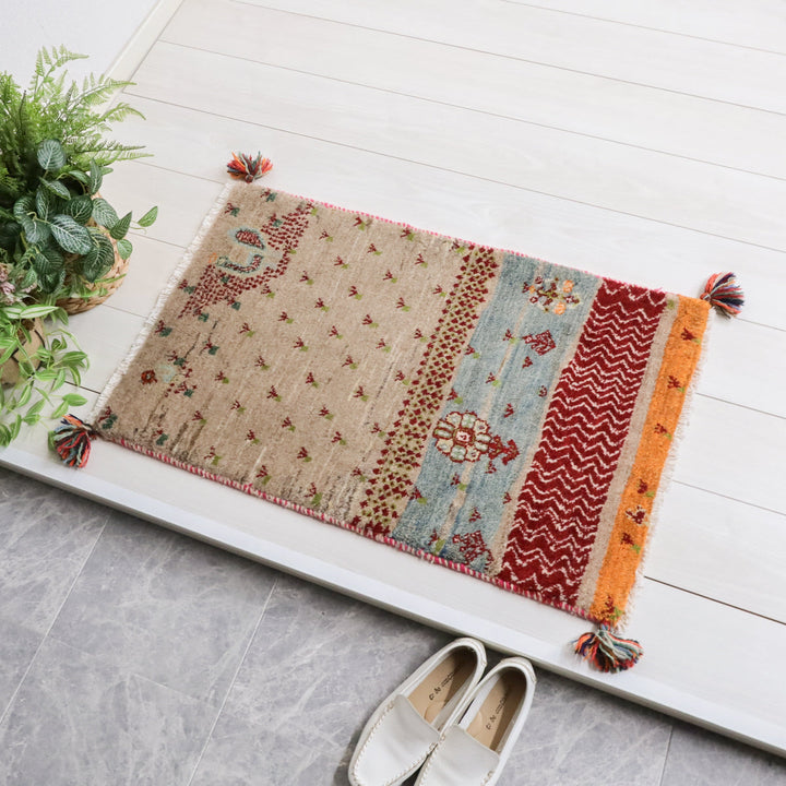 【オーダーメイド受付中】イラン　シラーズ産　ギャッベ 　（hss-73201）