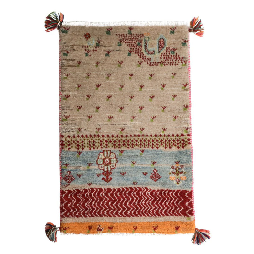 【オーダーメイド受付中】イラン　シラーズ産　ギャッベ 　（hss-73201）