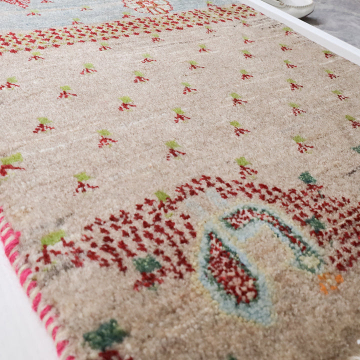 【オーダーメイド受付中】イラン　シラーズ産　ギャッベ 　（hss-73201）