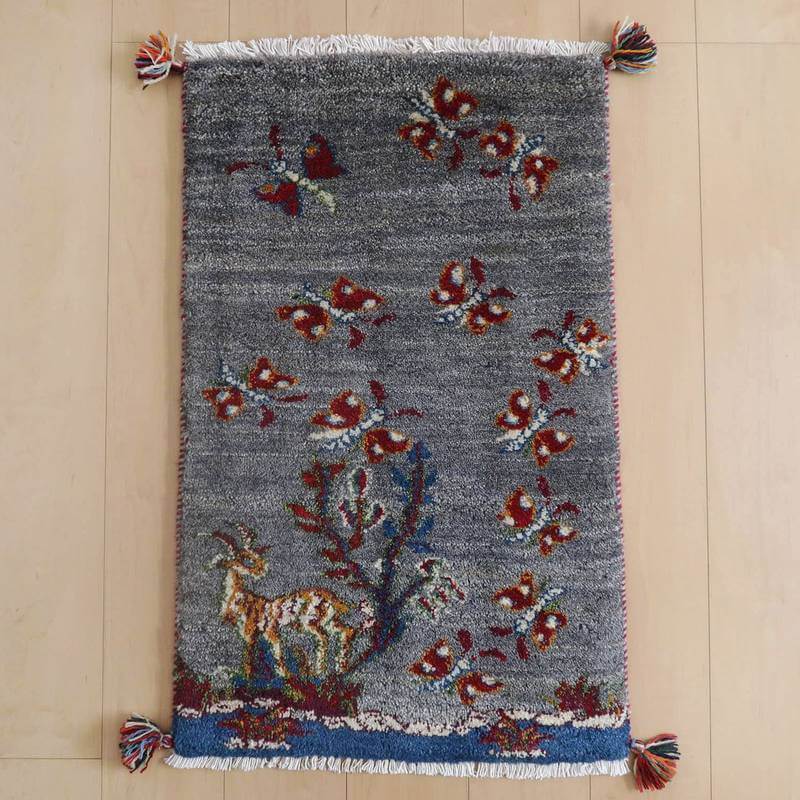 【オーダーメイド受付中】イラン　シラーズ産　ギャッベ 　（hss-77687）