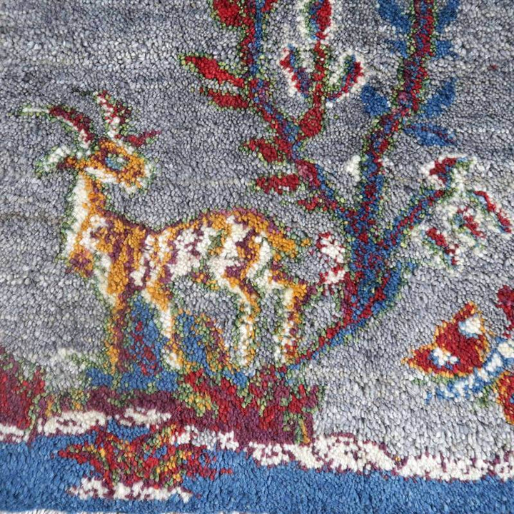 【オーダーメイド受付中】イラン　シラーズ産　ギャッベ 　（hss-77687）