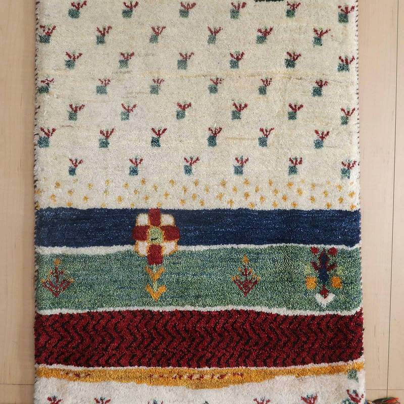 【オーダーメイド受付中】イラン　シラーズ産　ギャッベ 　（hss-77763）