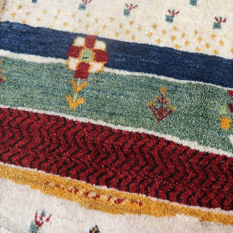 【オーダーメイド受付中】イラン　シラーズ産　ギャッベ 　（hss-77763）