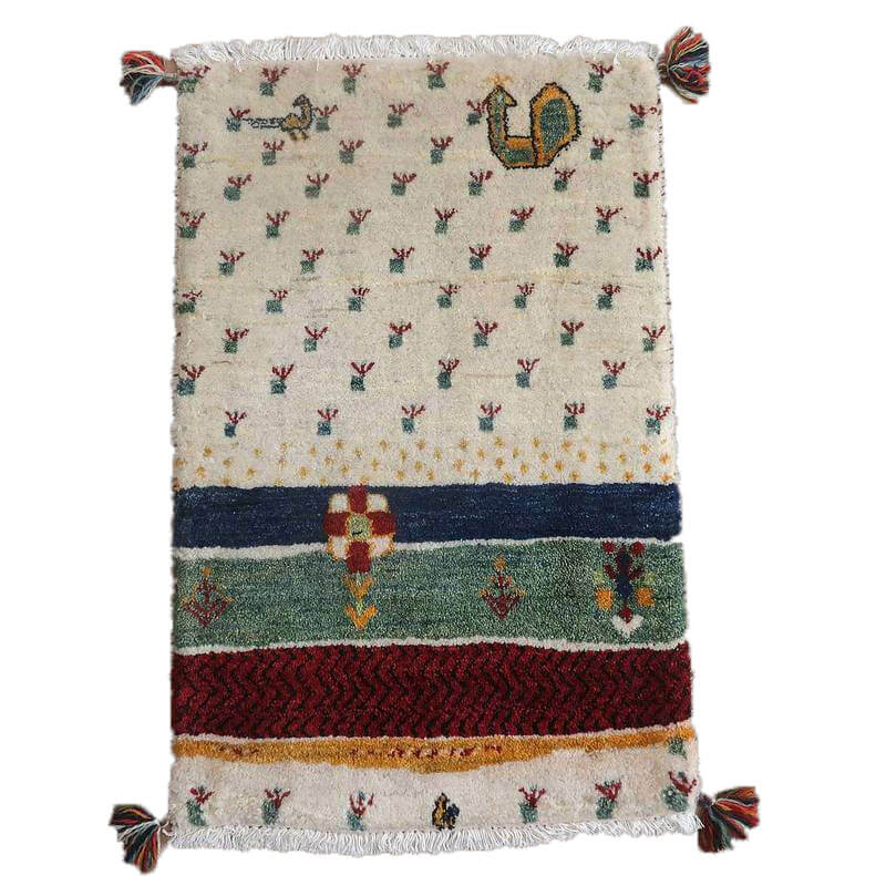 【オーダーメイド受付中】イラン　シラーズ産　ギャッベ 　（hss-77763）