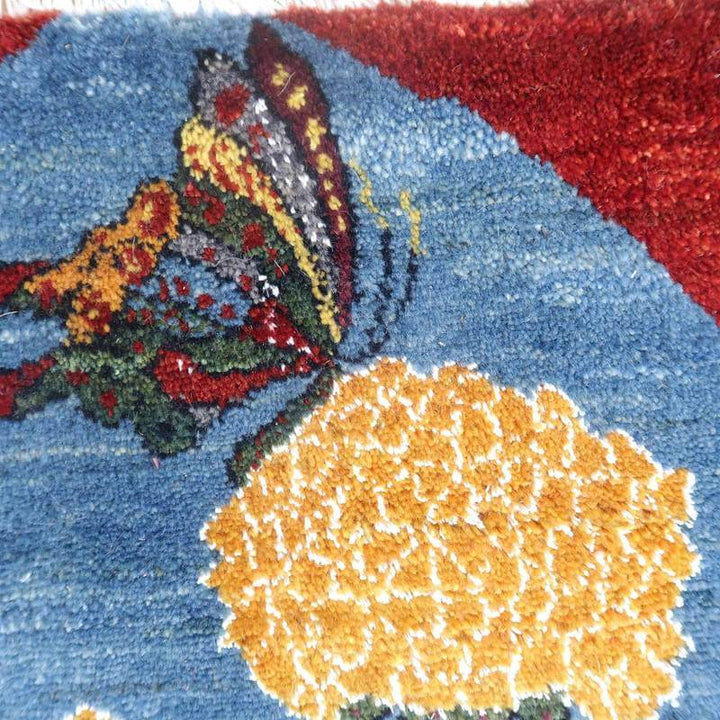 ギャッベ／ルリバフ 64×88cm（HSS-777691）