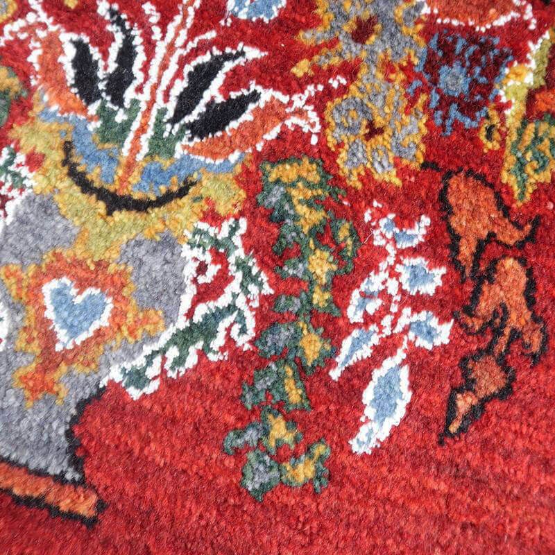 【セミオーダー受付中】  サイズ変更OK　カラー変更OK イラン　シラーズ産　ギャッベ 　（hss-89412）