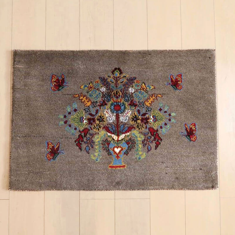 ✦vintage rug✦　102cm×58cm　ペルシャ絨毯　ギュル紋様 ✦vintage rug✦ 102cm×58cm ペルシャ絨毯 ギュル紋様