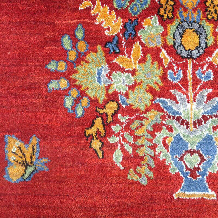 【セミオーダー受付中】  サイズ変更OK　カラー変更OK イラン　シラーズ産　ギャッベ 　（hss-91166）