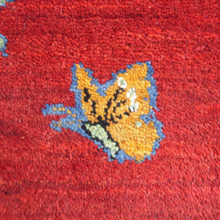 【セミオーダー受付中】  サイズ変更OK　カラー変更OK イラン　シラーズ産　ギャッベ 　（hss-91166）