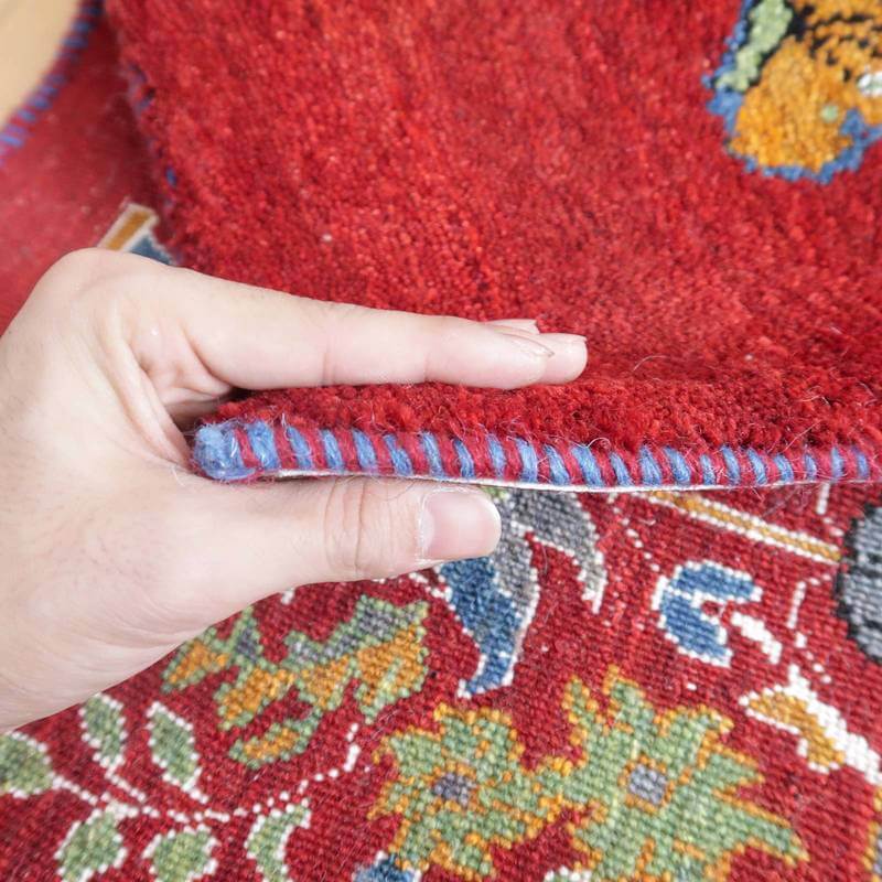 【セミオーダー受付中】  サイズ変更OK　カラー変更OK イラン　シラーズ産　ギャッベ 　（hss-91166）