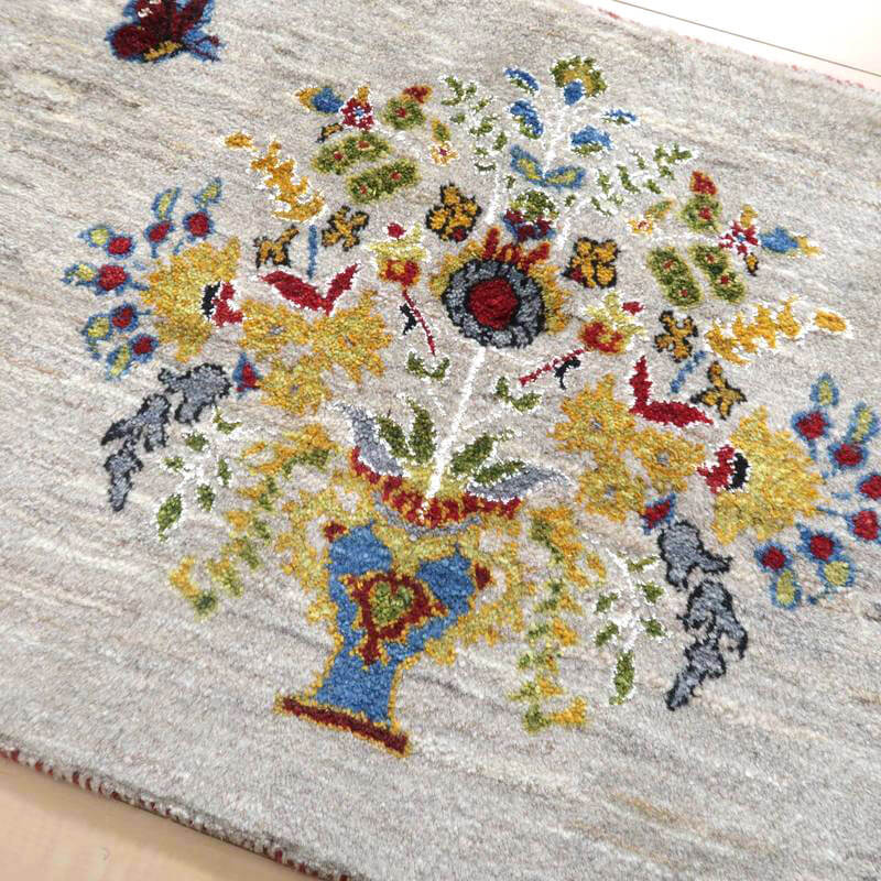 【オーダーメイド受付中】イラン　シラーズ産　ギャッベ 　（hss-91168）