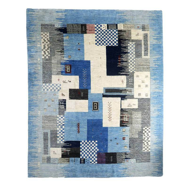 プレミアムギャッベ／ルリバフ 303×246cm（HX-10863）